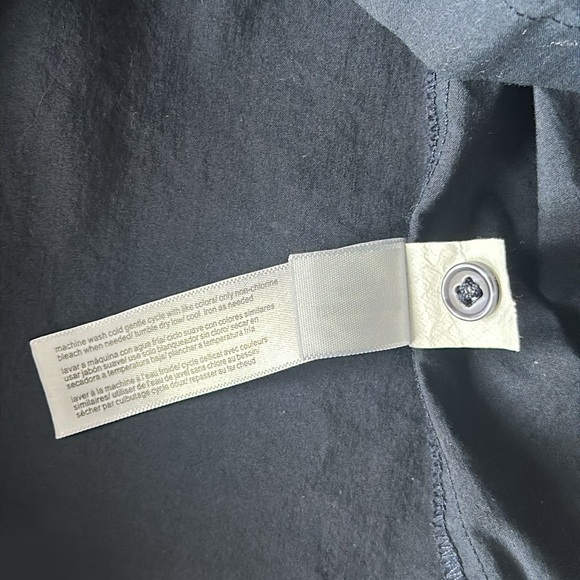 Eloquii Sailor Collar Puff Sleeves Shirt Dress Button Down Navy Blue Size 18 - Picture 8 of 9